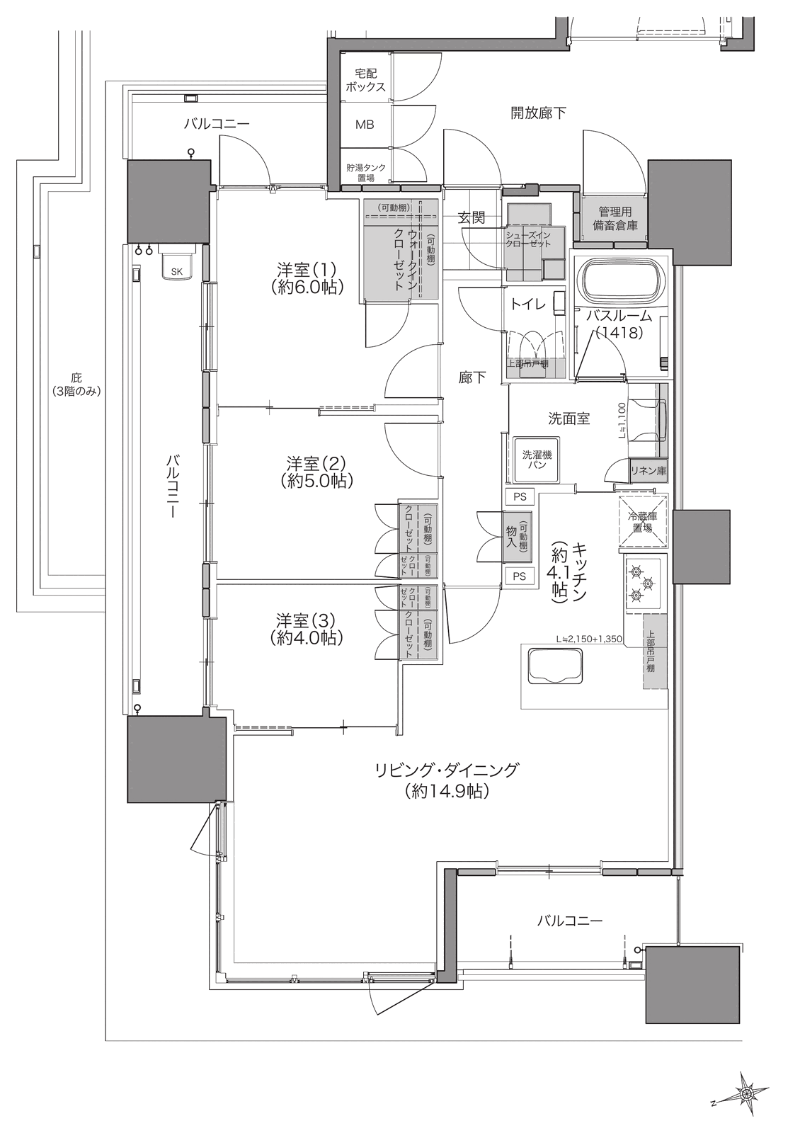 A type 基本プラン 間取り図