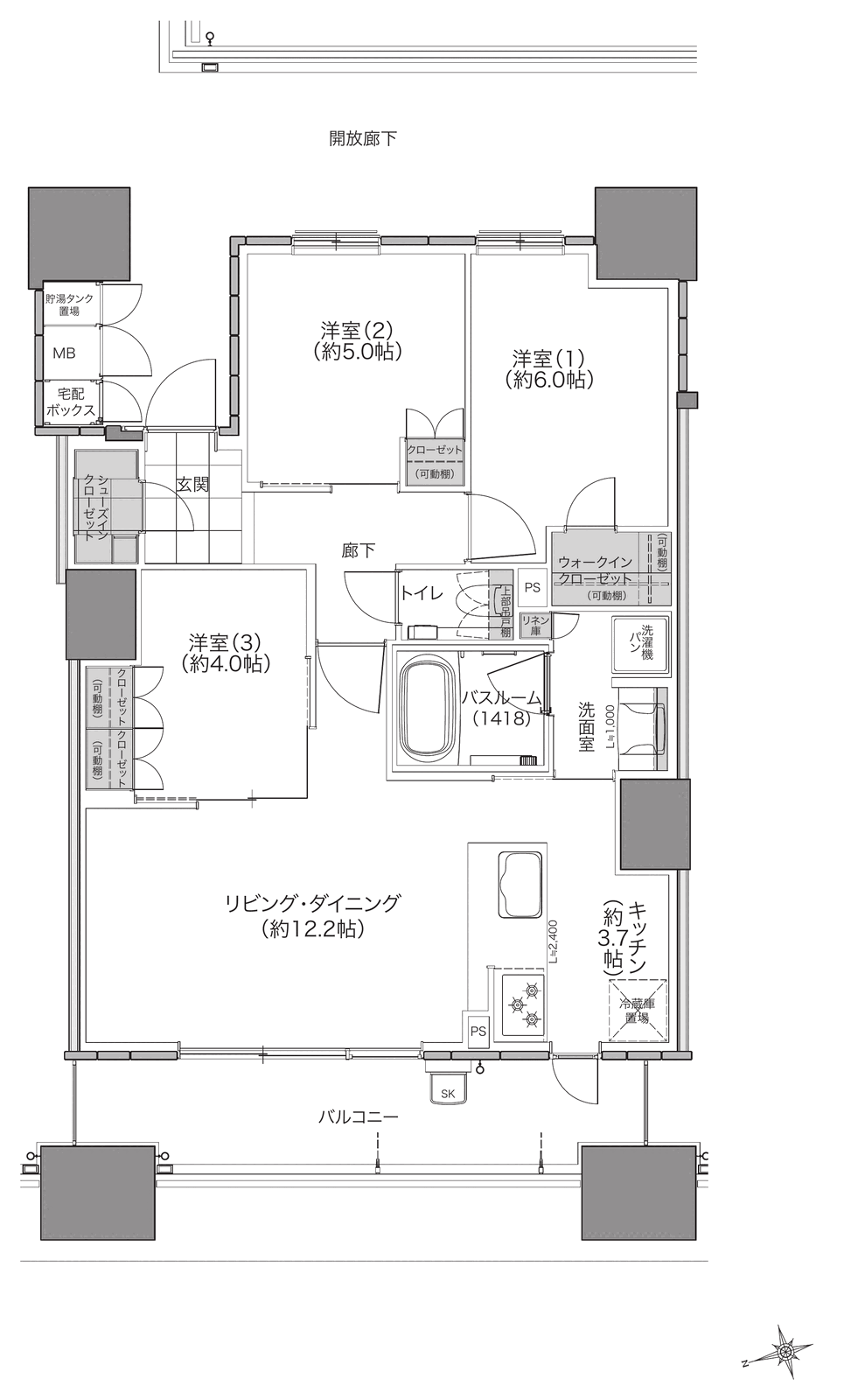 C type 間取り図